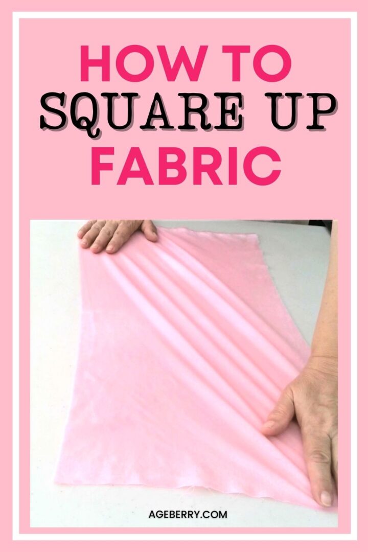How to square up fabric