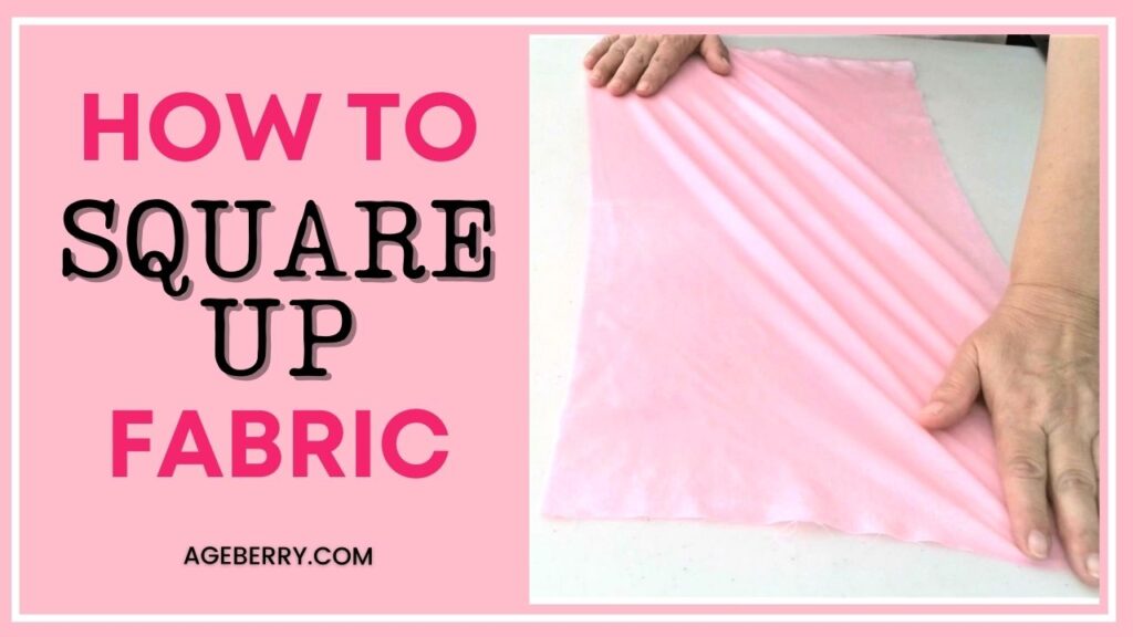 How to square up fabric