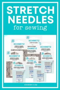 Stretch needles for sewing