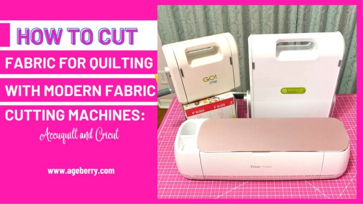 How to cut fabric for quilting with modern fabric cutting machines:  AccuQuilt and Cricut