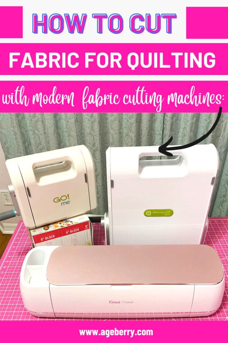 How to cut fabric for quilting with modern fabric cutting machines Accuquilt and Cricut