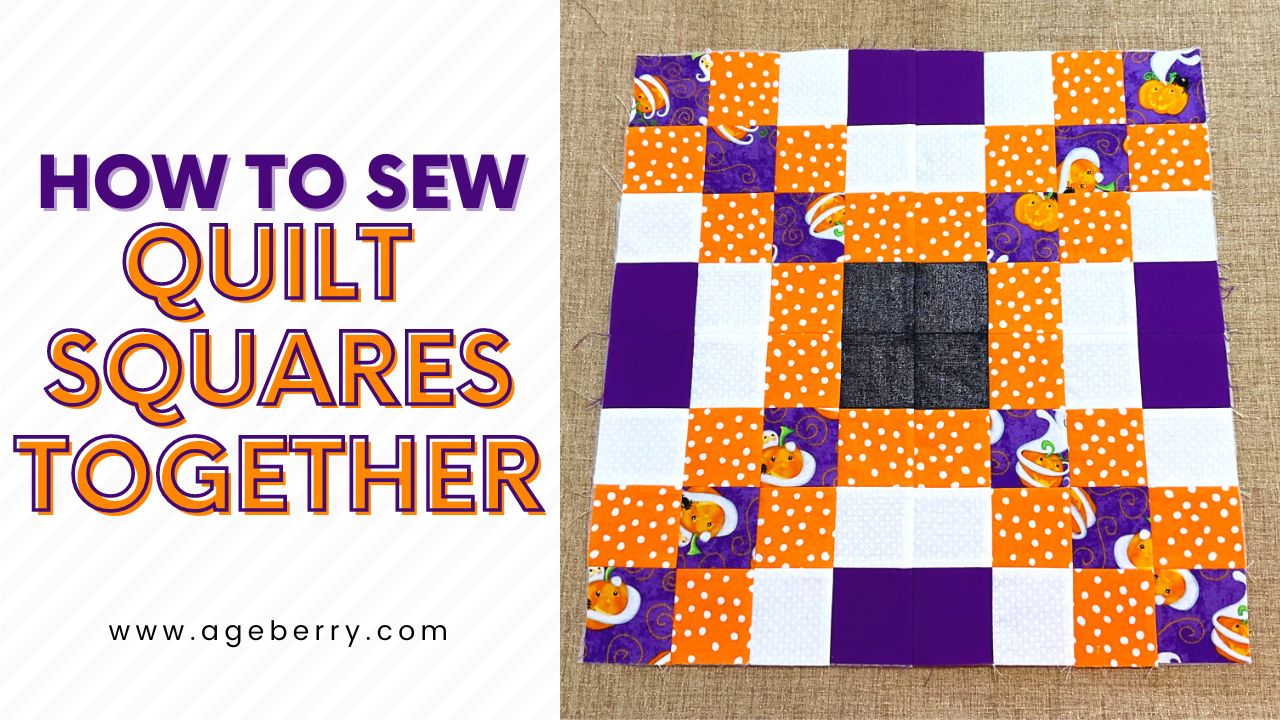 How to sew quilt squares together (step-by-step tutorial)