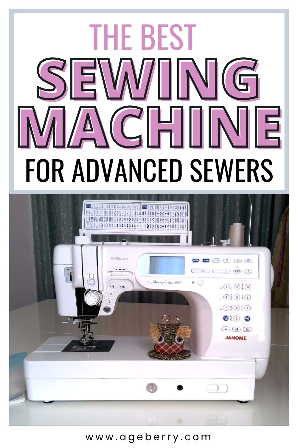 The best sewing machine for advanced sewers Janome Memory Craft 6600P