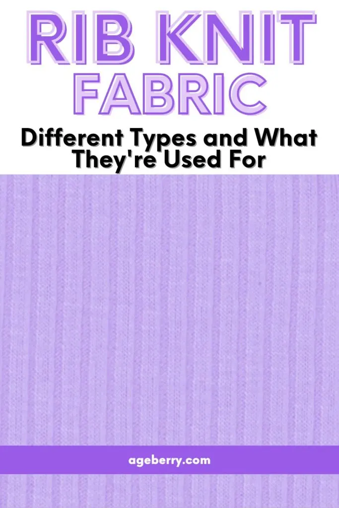 rib knit fabric types and uses