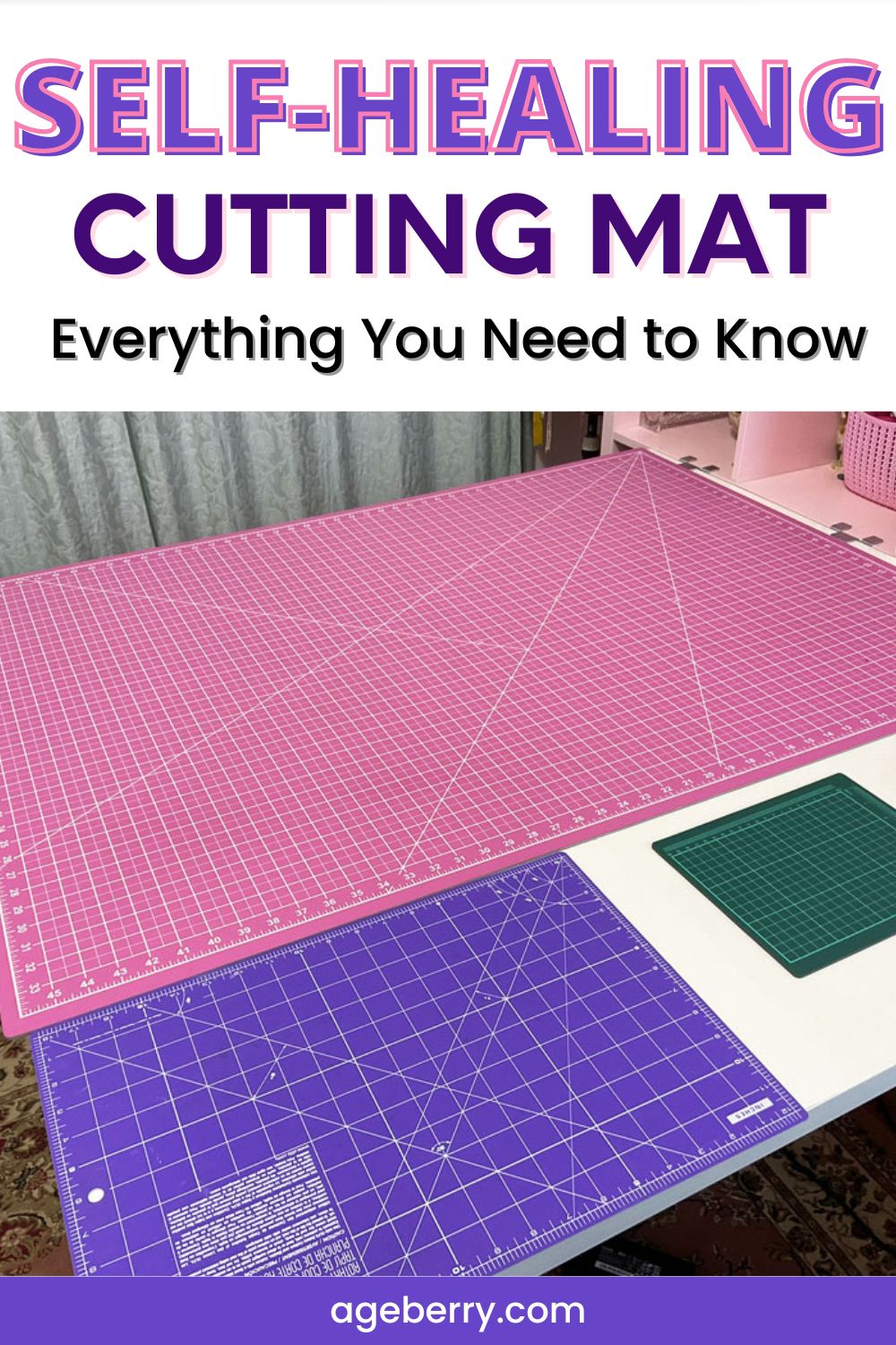 Olfa Cutting Mat Self Healing Double Sided With Grid For Sewing