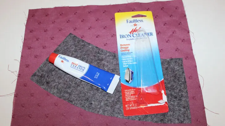 how to clean an iron from fusible interfacing