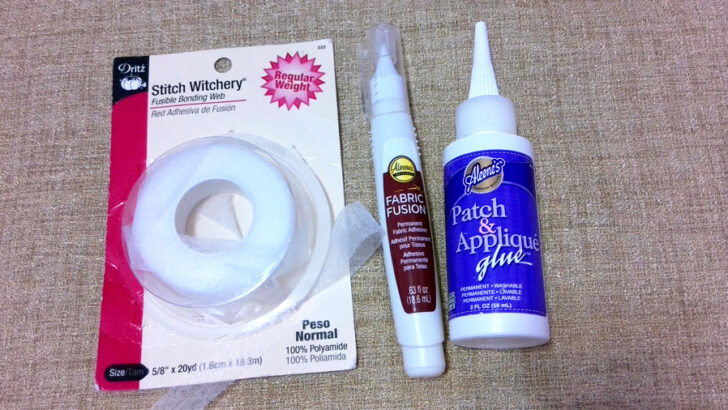 Stitch Witchery vs fabric glue