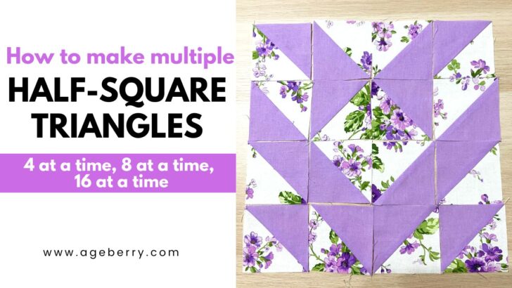 How to make multiple half square triangle