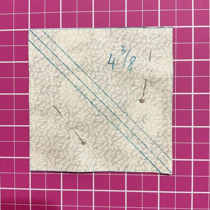 Sewing half-square triangles