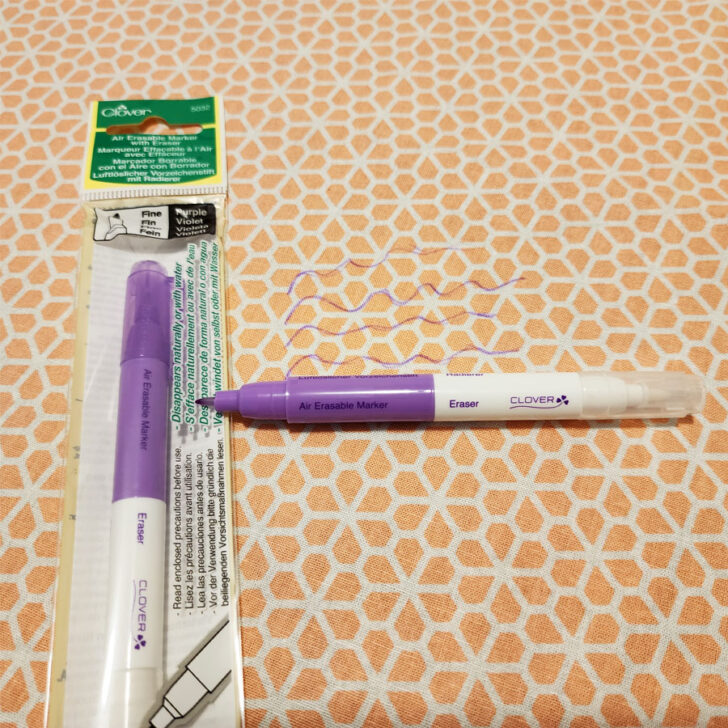 Clover 5032 Purple Fine Point Marker with eraser