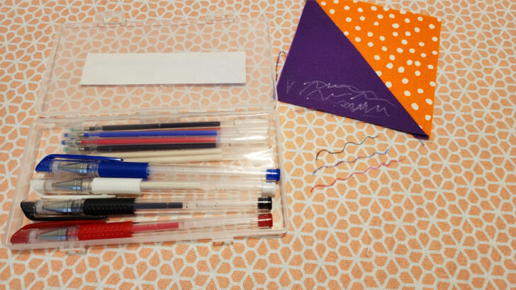 Ibotti Heat Erasable Pens and Madam Sew Gel Pens