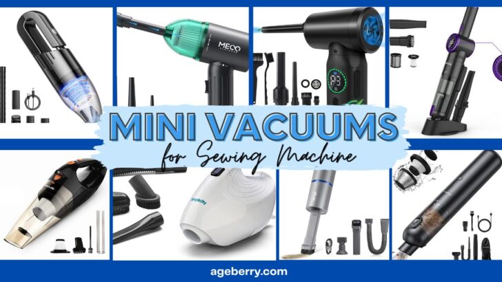 Mini vacuum for sewing machine