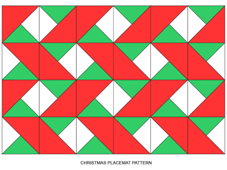 CHRISTMAS PLACEMAT PATTERN