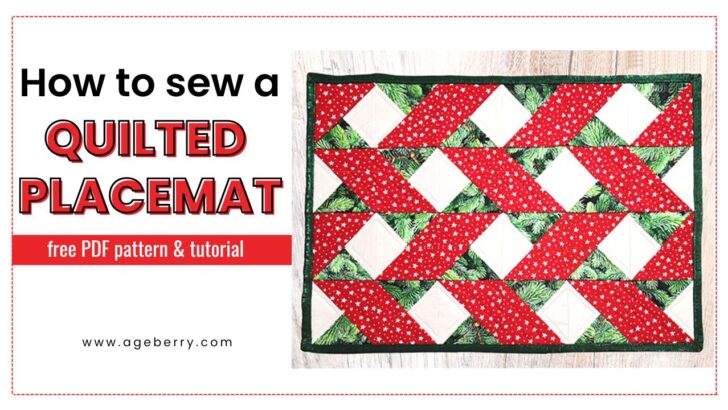 How to sew a quilted placemat