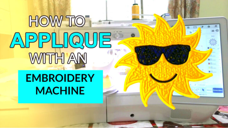 how to applique with embroidery machine tutorial