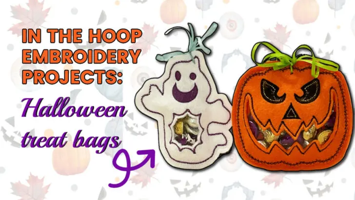 ith embroidery halloween treat bags