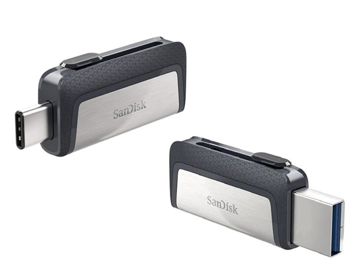 sandisk drive two usb port