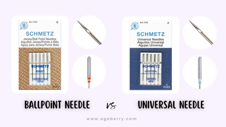 BALLPOINT needle vs Universal needle