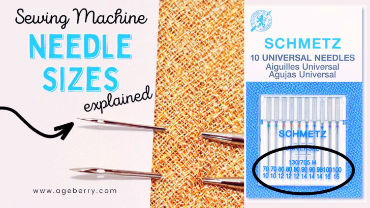 sewing machine needle sizes sewing tutorial