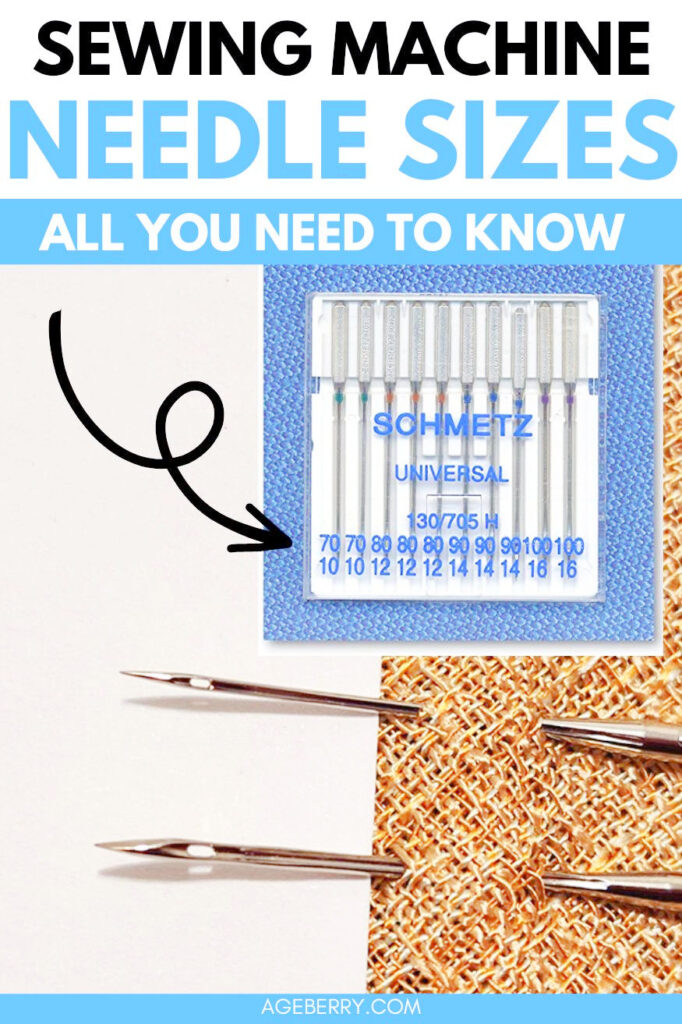 Sewing machine needle sizes explained