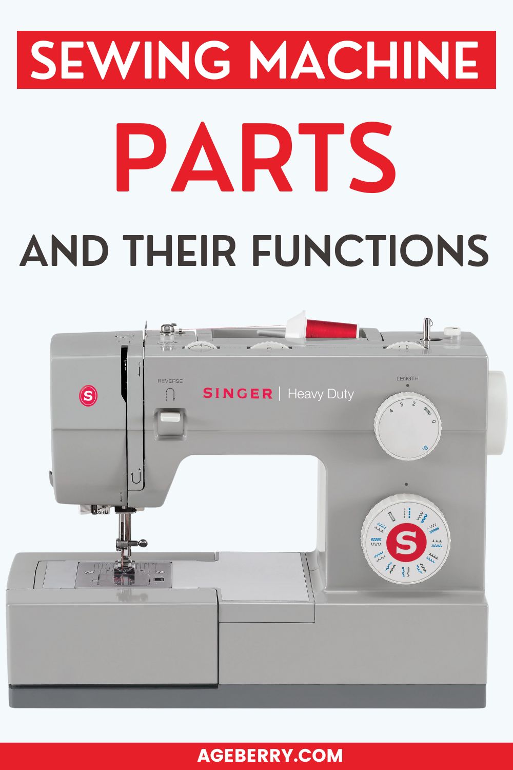 Do you know the basic parts of a sewing machine and their functions?