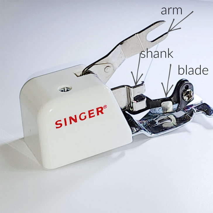 Slant Shank Side Cutter II Sewing Machine Foot Attachment