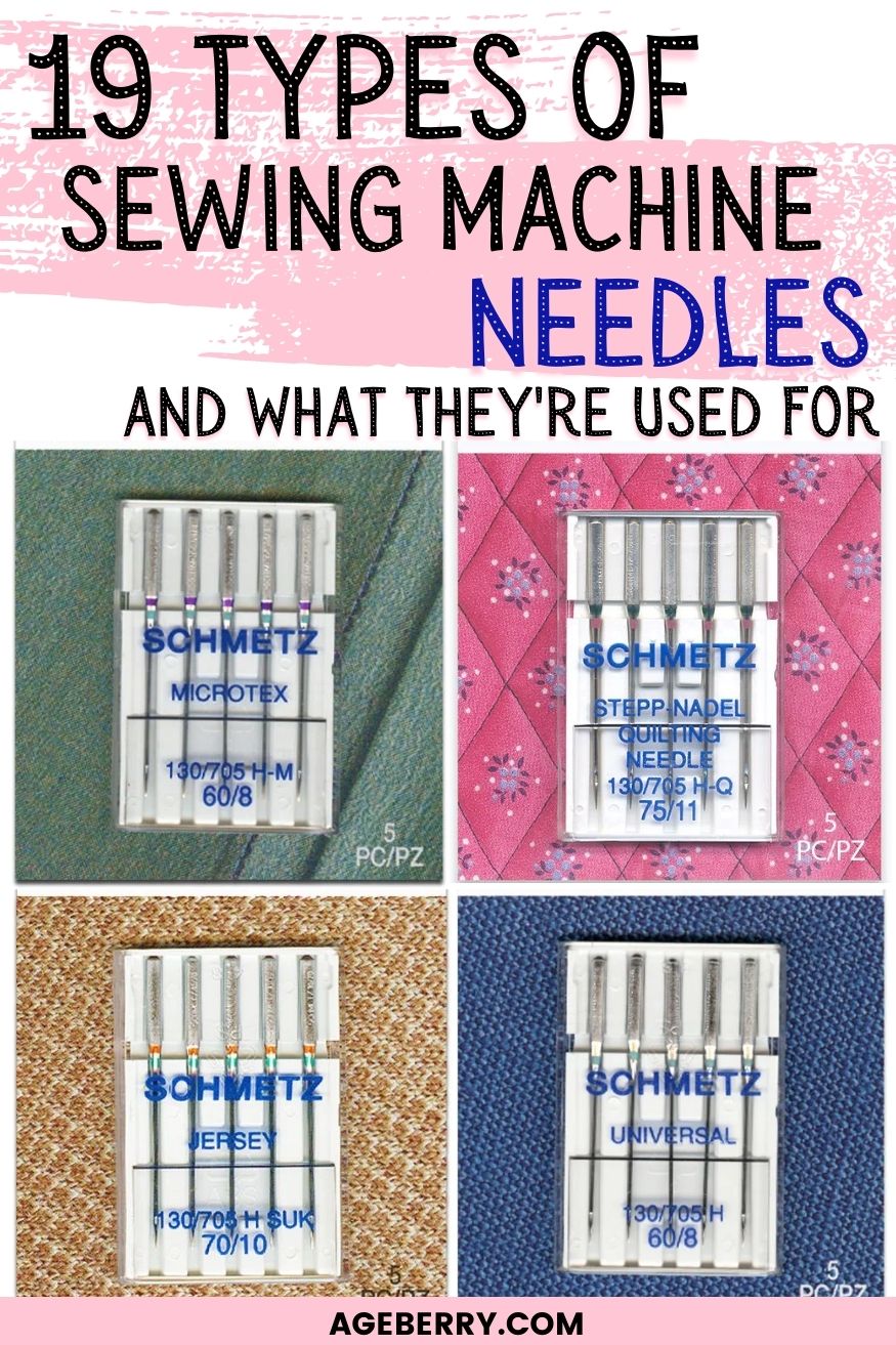 Types of sewing machine needles guide