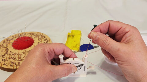 How To Use A Needle Threader For Sewing Machine And Hand Sewing