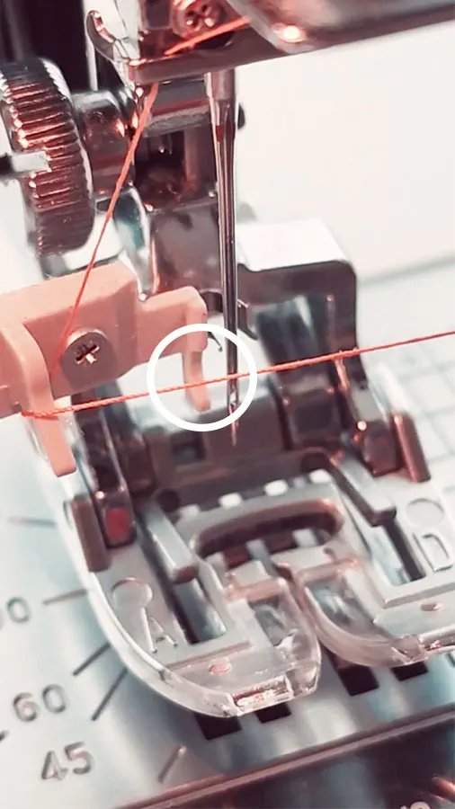 How to use the Automatic Needle Threader on a Sewing Machine 