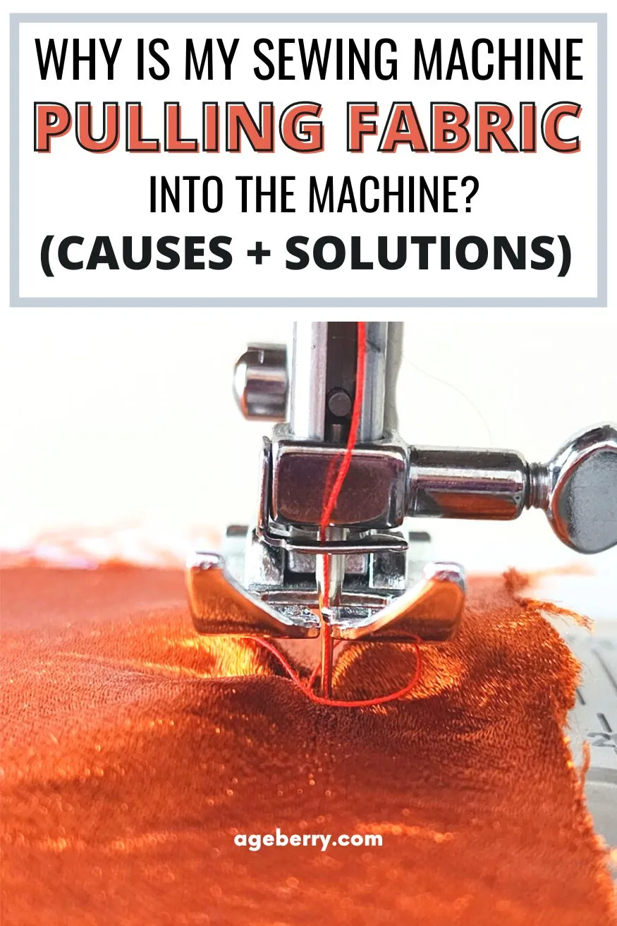 Why Is My Sewing Machine Pulling Fabric Into The Machine? (Causes + Solutions)