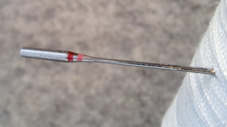 red needle mark