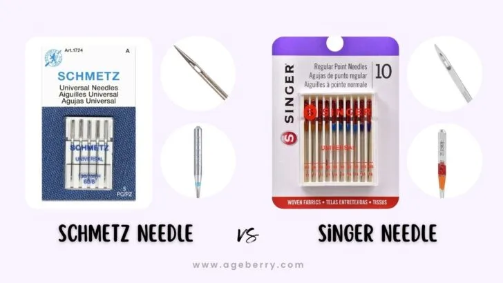 Singer Titanium Universal Regular Point Sewing Machine Needles