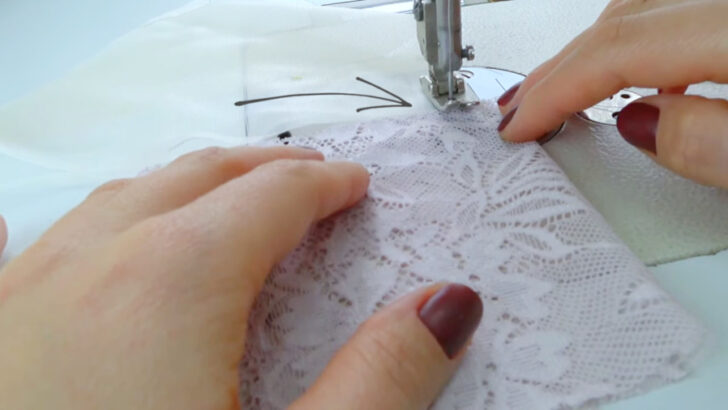 start sewing on a piece of scrap