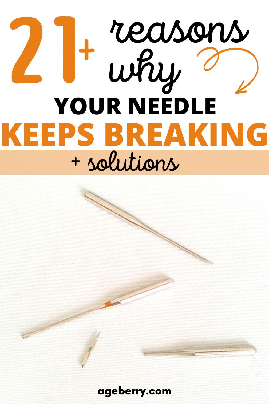 sewing tutorial on 21 plus reasons why your sewing machine needle keeps breaking