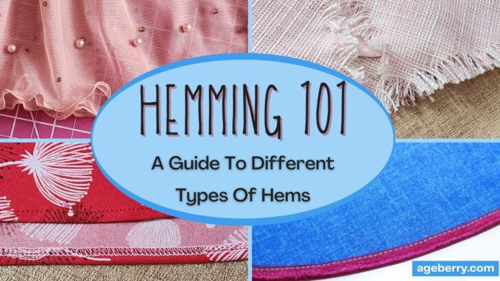 Types of hems - a sewing tutorial