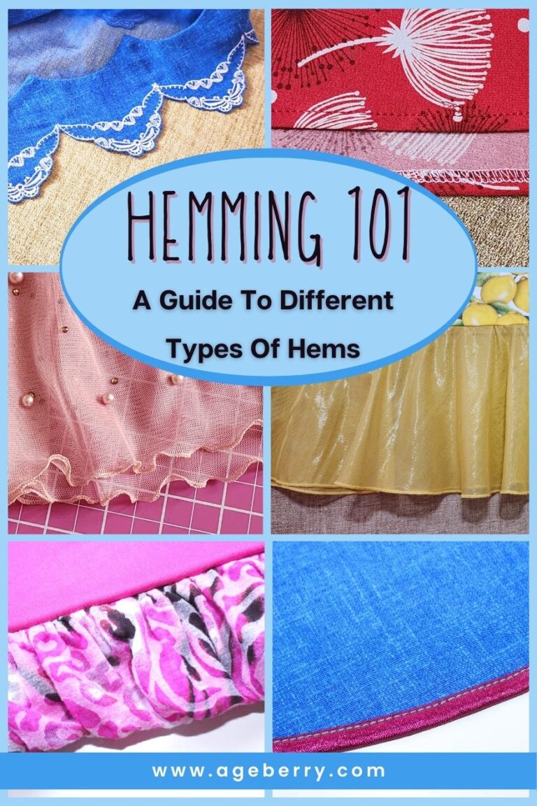 types of hems- a sewing tutorial