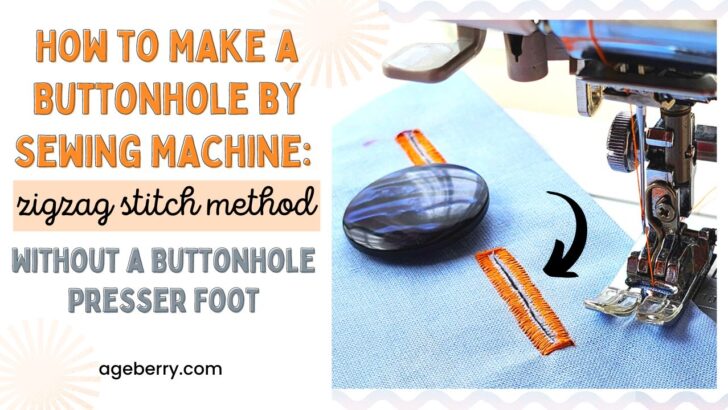 How to Make a Buttonhole by Sewing Machine: Zigzag Stitch Method Without a Buttonhole Presser Foot