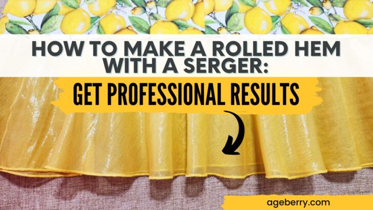 How to sew a rolled hem with a serger