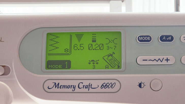 Sewing machine settings for the secure stitches