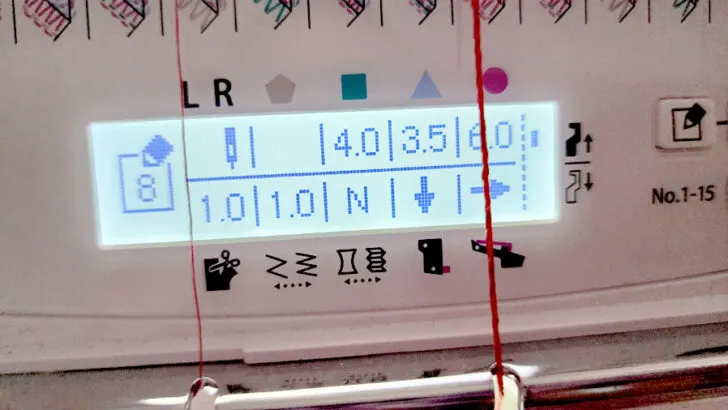 settings for the 3-thread rolled hem