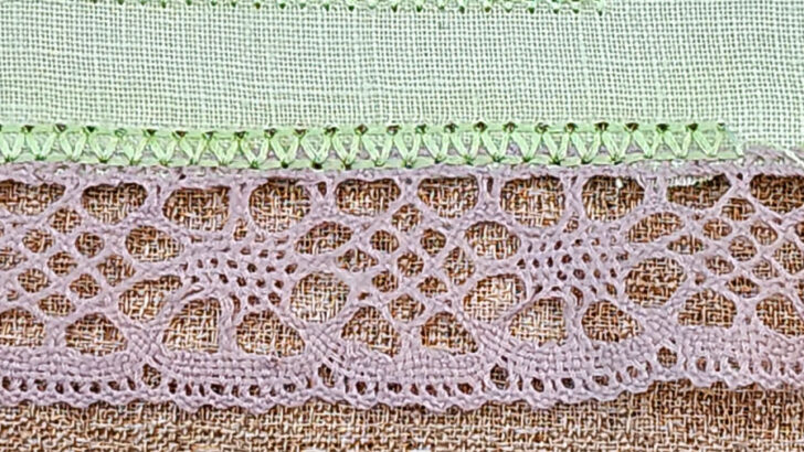 wing needle for attaching lace