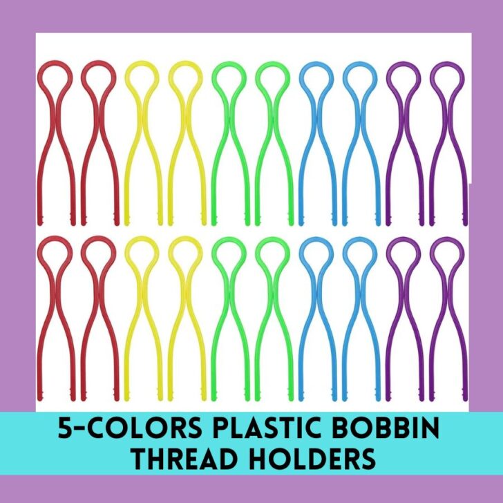 5 Colors Plastic Bobbin Thread Holders