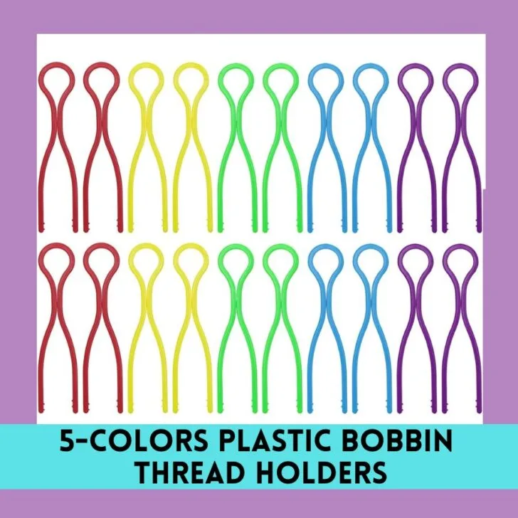 5 Colors Plastic Bobbin Thread Holders