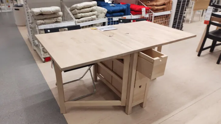 Best Sewing Table from Ikea  Using a Norden Gateleg Table as a Sewing Table  