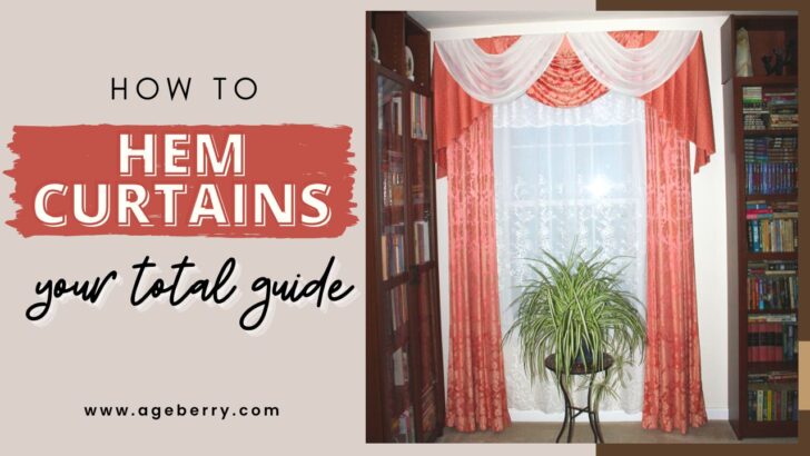 No sewing necessary: 2 easy ways to hem curtains - Hello home, girl!