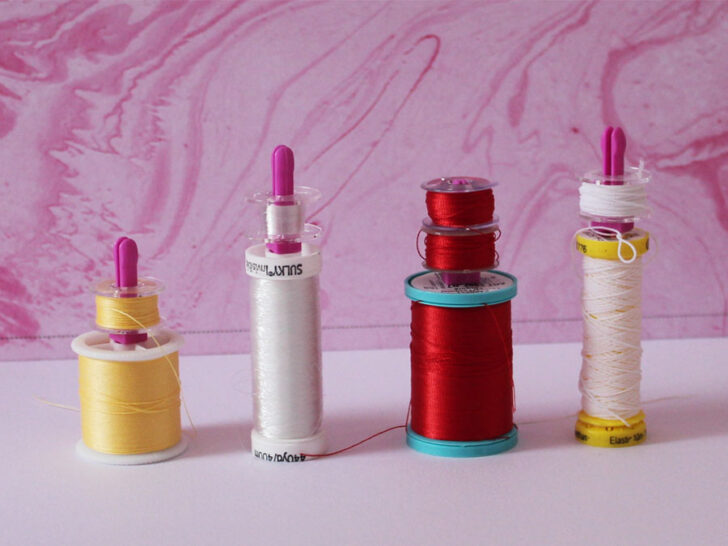 thread on bobbin holder