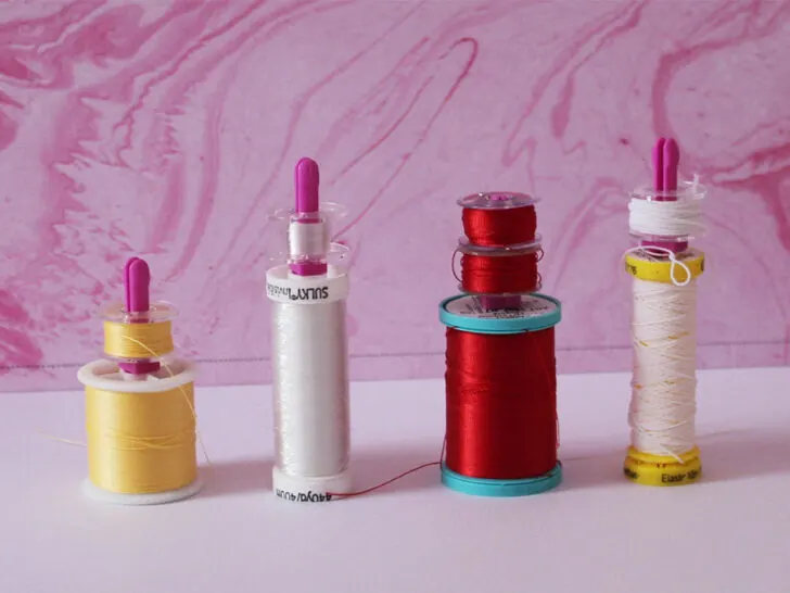 thread on bobbin holder