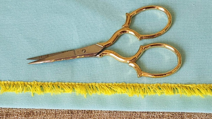 use small scissors to cut the loops on the other side
