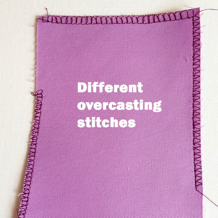 Different overcasting stitches