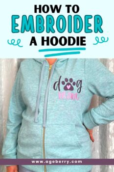 machine embroidery tutorial - how to embroider a hoodie